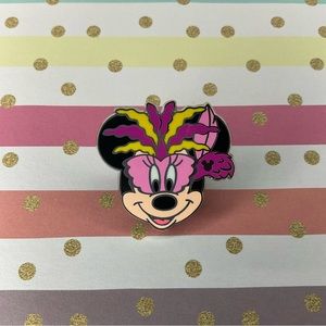 Minnie Mouse Mardi Gras Hidden Mickey Disney Pin